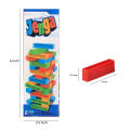 Planet X - Miniature Jenga Tower - 45 Vibrant Stacking Blocks. 