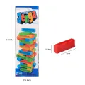 Planet X - Miniature Jenga Tower - 45 Vibrant Stacking Blocks. 