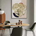 Metal Wall Decor Modern Stylish Triangular Ginkgo Flower Iron 3D Wall Sculpture for Living Room Bedroom Hall. 