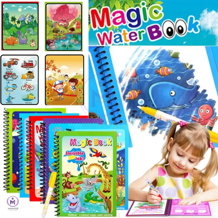 "Reusable%20Magic%20Water%20Coloring%20Book%20Set%20with%20Pen%20%7C%20Montessori%20Kids%20Educational%20Drawing%20Practice%20Copybook%20%7C%20Handwriting%20Tracing%20&%20Doodle%20Learning%20Books%20for%20Children%E2%80%99s%20Painting,%20Education,%20and%20Fun"%20-%20Image%206