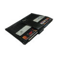 Men Pu Leather Short ATM Card Holders Cary Cash Smartly Mini Pocket Size ID Card Wallet with Button Closure in Black and Brown Colors. 