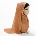 New Leaf Pleated Women Wrinkle bubble chiffon Hijab scarf shawls crinkle muslim Turban wraps pleat shawls long wrap scarves. 