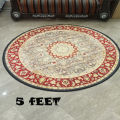 Carpet Rug - Room Center Piece Carpet - Round Shape Room Carpet 5 Feet Diameter. 