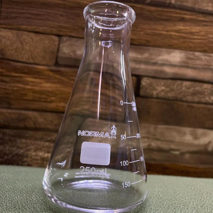 Normax - Borosilicate 3.3 Graduated Conical Glass Flask for Laboratory 250ml
