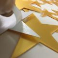 Self-Adhesive Wall Art, Acrylic Stars, Home Decoration Items, Wall Decoration Items, Small Decoration Pieces. Gold Acrylic Stars Home wall decor wall art shining stars golden. 