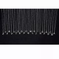 Silver Stainless Steel Alphabet Necklace/Locket/Pendants for Girls/Women with Chain - A to Z Your Customized/personalized Name Alphabets. 