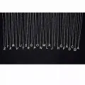 Silver Stainless Steel Alphabet Necklace/Locket/Pendants for Girls/Women with Chain - A to Z Your Customized/personalized Name Alphabets. 