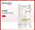 Bioaqua Rice RAW Pulp Toner Added Extract Replenishing long lasting shrink pores nourishes the skin smooth and tender Moisturizing Brightening Care Softening Water 12OML bqy83864. 