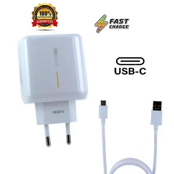 OPPO VOOC Charger Super Fast Charging With 6A Type-C Charging