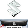 Suzuki Wagon R Front and Back Side "S" Monogram Emblem Badge,1 pcs. 