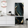 Elegant 3D Design Fridge Stickers, Door Wrap, Self-adhesive, Waterproof, PVC by Elegant Decore. 