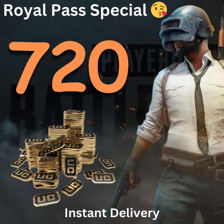 720 UC for Pubg Mobile in low price - Royal Pass Special - Fast delivery