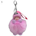 Pendant Keychains Ornamental Knitted Hat Wear Baby Key Ring. 