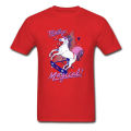 Totally Magical Neon Unicorn Geometric T Shirts Mens Vaporwave Aesthetic Art Design Faddish Men's Tops T Shirt Plus Size. 