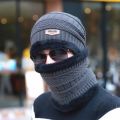 100% Original Song Ting Cap Neck Warmer Thick Fleece Winter Beanie Hat and Scarf Set Ski Hats Knitted Hat for Men and Women. 