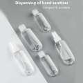 Spray Bottle Transparent Hand Sanitizer Bottle Empty Bottle Portable Hook Key Ring Sub-bottle New Disinfection. 