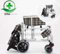 Light weight travelling Wheelchair  Aluminum Folding , portable Lightweight Transport Chair  for The Child Elderly and Disabled. 