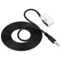 Acouto 3.5mm Car AUX Input Adapter Male Audio Cable for Mercedes /Benz W203 C Class. 