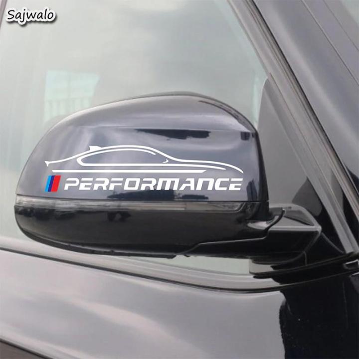 Performance Car Side Glass & Petrol Cap Sticker White - Car Decoration Vinyl Decal
