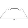 Greenhouse Glazing Clips, Stainless Steel W Type Clips Leaf Spring Clips for Greenhouse Glass House Twin-Hall Web 100PCS. 