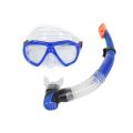 Diving Goggles Mask with Silicone Breathing Tube Snorkle Set for Swimming Equipment Adult PVC Tempered Glass Diving Goggles Mask for Underwater Sports Diving Swimming Mask (Random Color). 