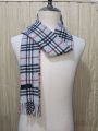 Mens Winter Muffler 100 Percent Lambs Wool White 11.5x60 Inches Soft and Warm. 