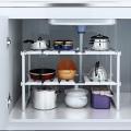 Under Sink Storage Shelf Organizer Kitchen Cabinet Expandable Size - 50 to 70cm. 