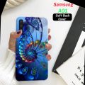 Samsung A01 Pouch Cover - Floral Soft Back Cover Case for Samsung A01. 