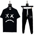 Summer Tracksuit Round Neck Half Sleeves T Shirts Top Quality Trouser For Men And Women's. 