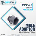 UPVC MALE ADAPTOR - Sch 80 FITTINGS. 