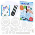New Spirograph Deluxe Set Design Tin Set Draw Spiral. 