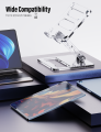 ZAW Adjustable Tablet Stand, Stylish & Ergonomic iPad Pro Holder, Computer Table Accessories, Acrylic iPad Mount, (ZTH-250) Compatible with 12.9 Air Mini 4 3 2, Nexus, Tab (8-13"). 
