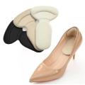 High Heel Pads Women Insoles for Pain Relief Shoes Adjustment Back Feet Care Soft Non-slip T-shape  Sponge Shoe Footwear Grips back Liner Insole Pads. 