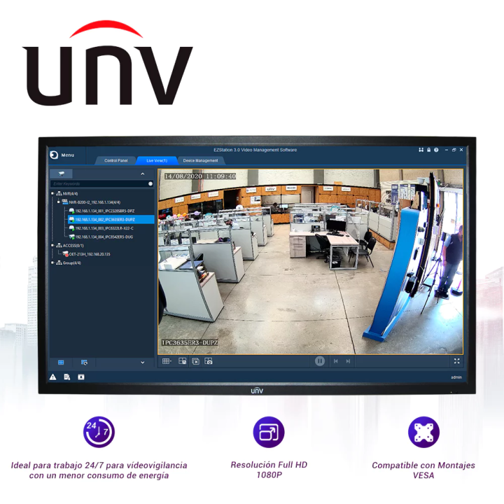 Uniview 43 inch LED FHD Monitor Model: MW3243-E