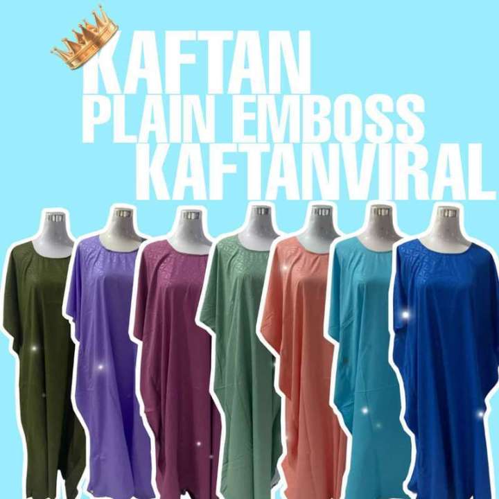Bu kelawar plain kaftan kosong Kaftan Plain Murah viral
