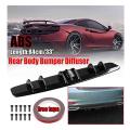 Universal Car Rear Bumper Lip Diffuser Shark Fin Style Car Back Bumper Spoiler Lip Splitter Car-Styling ABS Plastic Top. 