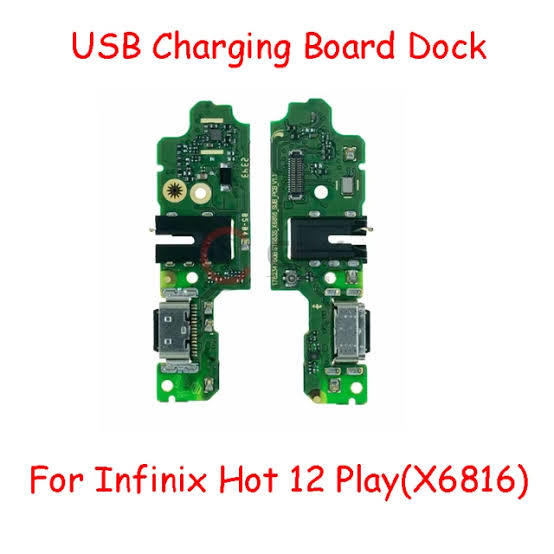Infinix Hot 12 Play X6816 Original Charging Board For Charging Port Connector Replacement Spare Parts For Infinix Hot 12 Play X6816