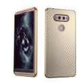 For LG G6 Aluminum Frame Carbon Fiber Back Cover Shockproof Shell Capa Mobile Accessories Phone Casing Metal Case. 