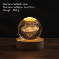 Creative Galaxy Planet Crystal Ball Night Light USB | 3D Moon Galaxy Lamp for Nursery Room & Children Bedroom Pakistan. 