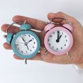 Mini Quartz Table Clock Alarm Clock Home Decoration Digital Clock Twin Bell Loud. 