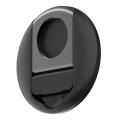 Magnetic Mobile Phone Holder for MacBook for MagSafe Continuity Camera Mount Round Ring Support Kickstand Black. 