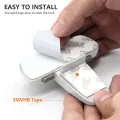 Child Safety Lock for Refrigerator, Fridge & Freezer – Self-Adhesive Baby Proof Door Lock for Cabinets, Cupboards, and Wardrobes – Easy to Install No-Drill Lock – Strong Adhesive Multi-Use Lock for Toddlers and Kids – Home Safety Solution. 