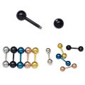 Stainless Steel Earrings Attractive Men Punk Barbell Ear Studs. 