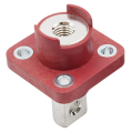 200A Square Terminal M8 M6 Thread Busbar Type Terminal Through-Wall Copper Terminal (Black). 