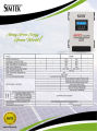 Simtek Mppt Plus Hybrid Solar Charge Controller 170v Voc 100amp Fully Automatic With Dual Lcd & Led Display Auto Detect 12v/24v - 1 Year Warranty. 