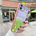 YIWESAN Case For vivo y12s Case Oil Painting Green Grass Thin Shockproof Square Edge Silicone Casing Full Lens Cover Camera Protect Cases Softcase. 