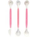 3pcs Fondant Cake Decorating Modelling Tools 8 Patterns Flower Decoration Pen Pastry Carving Cutter. 