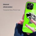 Dodge Challenger S-SRT Burnout Phone Case Tempered Glass for IPhone 14 13 11 Pro Max XR XS MAX 8 14 15 Plus 12 Pro Phone Covers. 