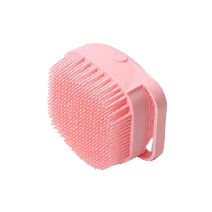 Silicone Bath Body Brush, Exfoliating Body Scrub Brush with Soap Dispenser, Ultra Soft Bath Sponge Shower Brush and Body Massager, Baby Shower Brush, Shampoo and Gel Dispenser