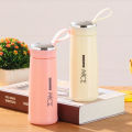 400 ML Insulted Water Bottle For Girls, Boys, Gym , Home Use And Travel Glass / Plastic Water Bottle Sport Water Bottle Double Walled Keep Water Cold /Hot ,Water Bottle For Gym, Water Bottle For School , BPA Free Grade Plastic Leak Proof 1Piece. 